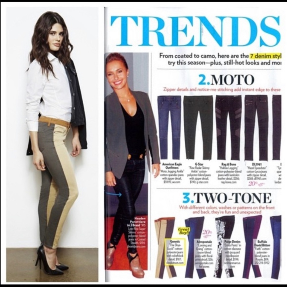 Genetic Denim Shya Lucid Colorblock Skinny Jeans‎ Size 23